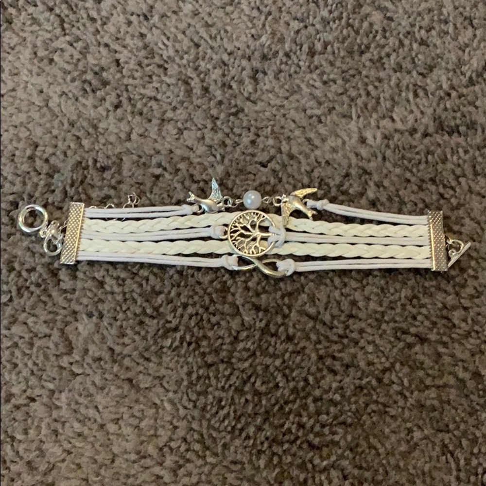Leather/Silver Bracelet